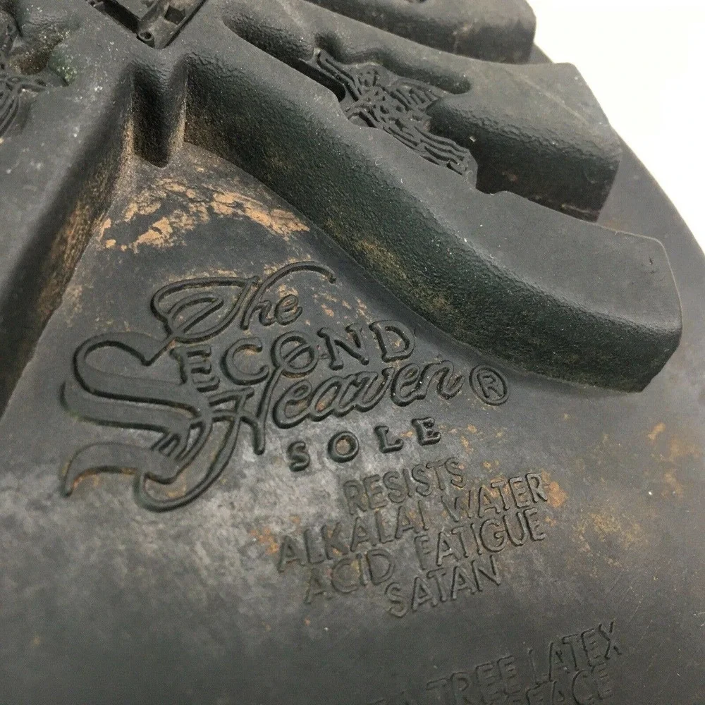 John Fluevog Black Red Stripe Shoes Oxford Square Toe 2nd Heaven Men Size 10.5 - Picture 11 of 12